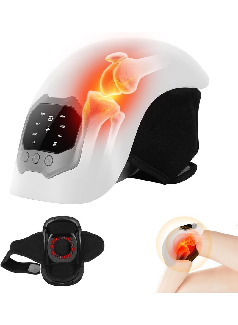 جهاز تدليك الركبة بـ 3 مستويات اهتزاز و3 مستويات حرارة قابل لإعادة الشحن لتخفيف آلام الركبة للرجال والنساء والآباء - Image 2